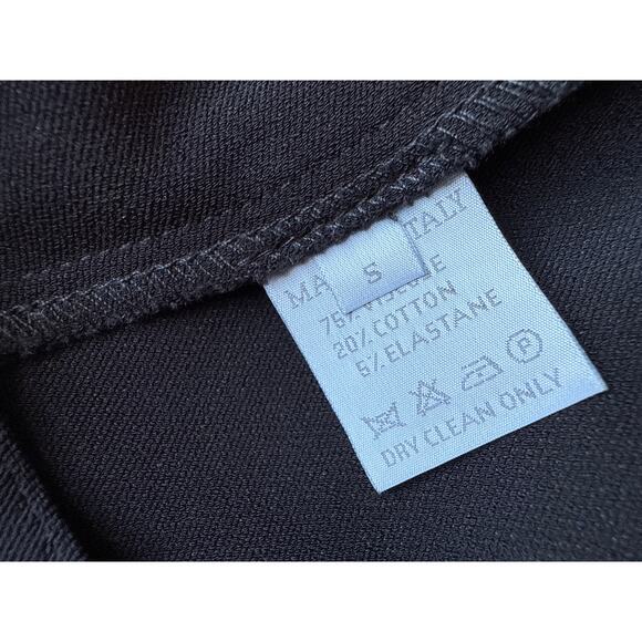 DUSAN Viscose Blend Cropped Flared Pants in Black Size Small - Picture 6 of 8